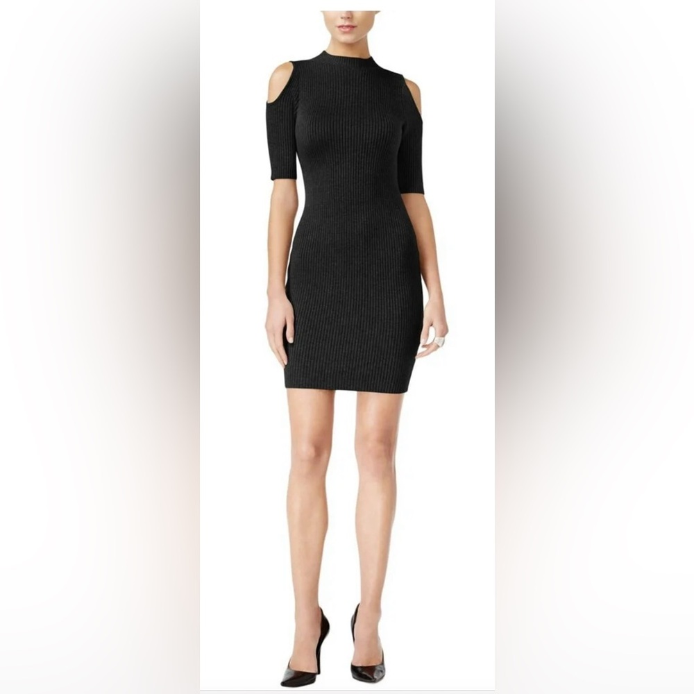 Guess Elegant Black Cold Shoulder Dress